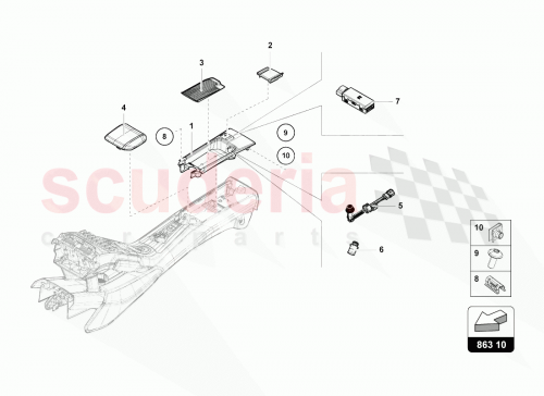 Part Diagram for Lamborghini 4T0863284Q
