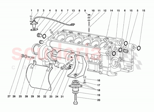 Part Diagram for Lamborghini 001631754