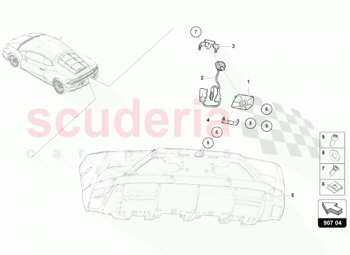 Part Diagram for Lamborghini 4T0807286B