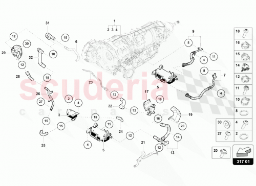 Part Diagram for Lamborghini 4M0121651A
