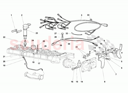 Part Diagram for Lamborghini 0016003036