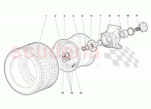 Part Diagram for Lamborghini 005236291