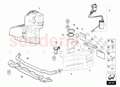 Part Diagram for Lamborghini 470201615K