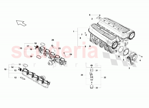 Part Diagram for Lamborghini 07L133109T