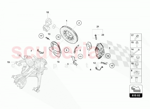 Part Diagram for Lamborghini 420698269C