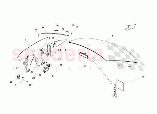 Part Diagram for Lamborghini 400868099F