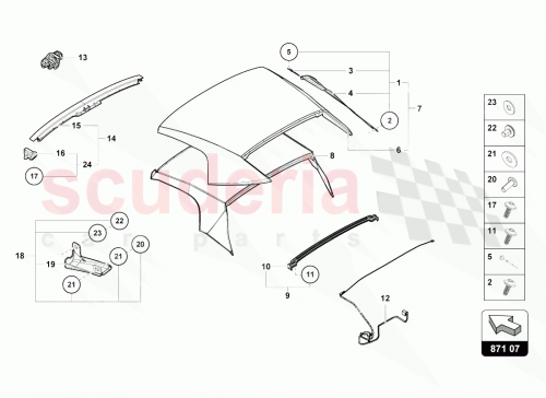 Part Diagram for Lamborghini 4T7871035A