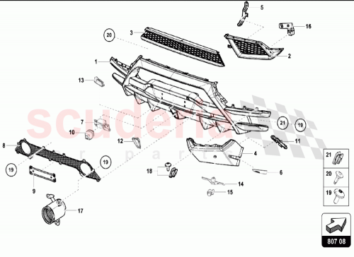 Part Diagram for Lamborghini 4T0807316