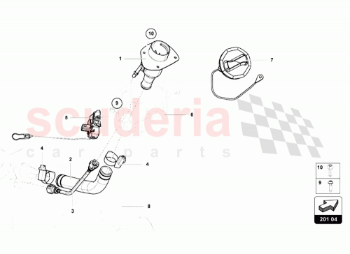 Part Diagram for Lamborghini 8K0862153F
