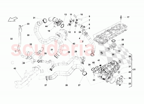 Part Diagram for Lamborghini 07L103121R