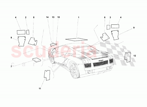 Part Diagram for Lamborghini 400863826B