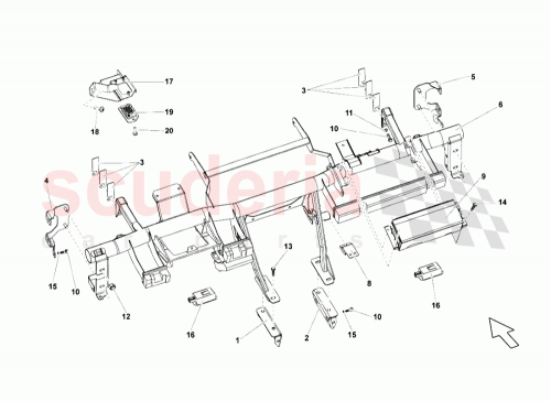 Part Diagram for Lamborghini 401857017D