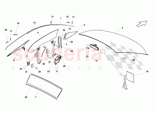 Part Diagram for Lamborghini 408845300C