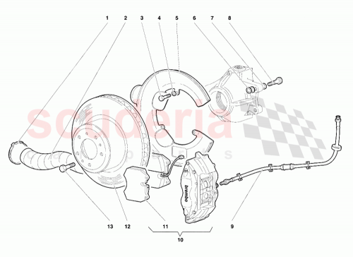 Part Diagram for Lamborghini 003133482