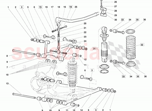 Part Diagram for Lamborghini 005226158