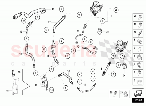 Part Diagram for Lamborghini 07L127503AC