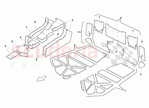 Part Diagram for Lamborghini 310147063