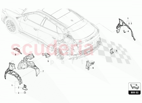 Part Diagram for Lamborghini 4ML809347A