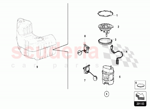 Part Diagram for Lamborghini 8E0919133G