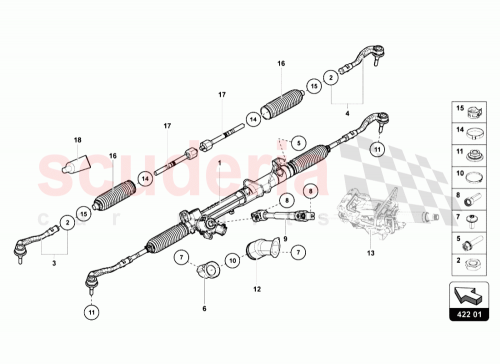 Part Diagram for Lamborghini 8K0422818B