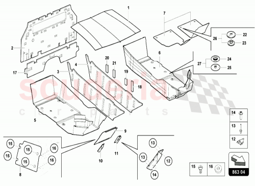 Part Diagram for Lamborghini 471863368F