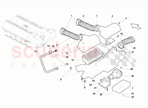 Part Diagram for Lamborghini 07L133849B