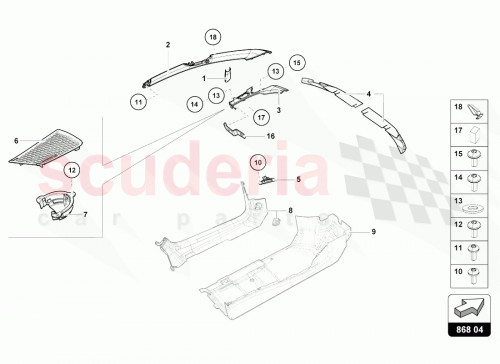 Part Diagram for Lamborghini 4T7867234BGS9
