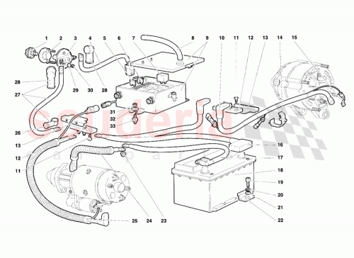 Part Diagram for Lamborghini 005931167