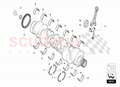 Part Diagram for Lamborghini 07M105707AB
