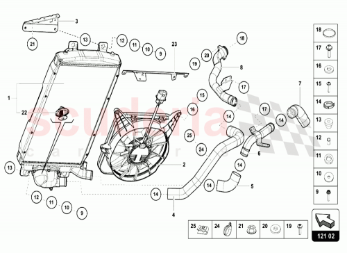 Part Diagram for Lamborghini 470121703B