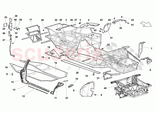 Part Diagram for Lamborghini 410825211