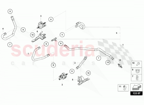Part Diagram for Lamborghini 07L133394AH