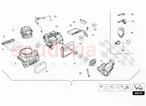 Part Diagram for Lamborghini 4S1816005A