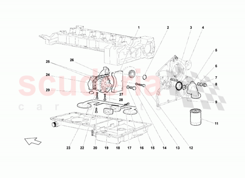 Part Diagram for Lamborghini 008300809