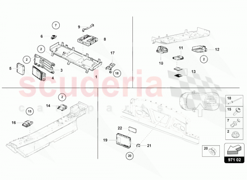 Part Diagram for Lamborghini 4S0863849B