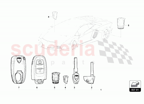 Part Diagram for Lamborghini 107837063BF
