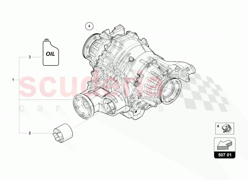 Part Diagram for Lamborghini 0BX500043C