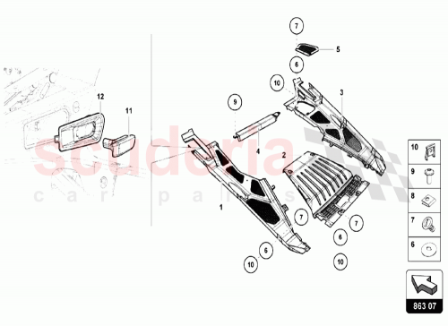 Part Diagram for Lamborghini 4A0805137A