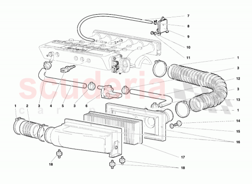 Part Diagram for Lamborghini 001334383