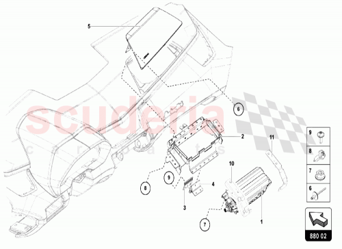 Part Diagram for Lamborghini 471880214E