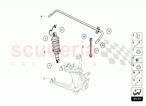 Part Diagram for Lamborghini 4T0512019AE