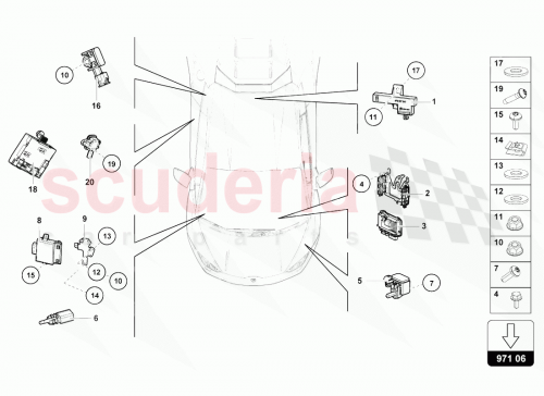Part Diagram for Lamborghini 8K0907144P