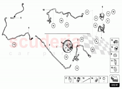 Part Diagram for Lamborghini 4S0611931C