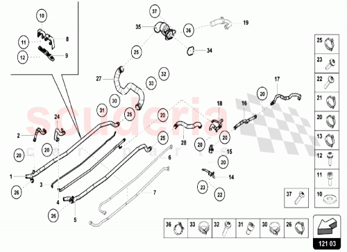 Part Diagram for Lamborghini 4S0819375C