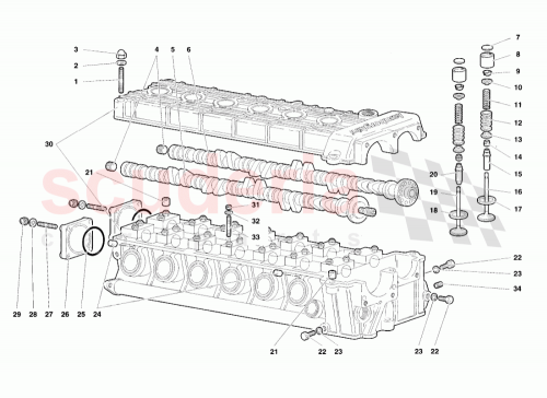 Part Diagram for Lamborghini 001114502
