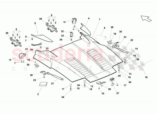 Part Diagram for Lamborghini 407827658A
