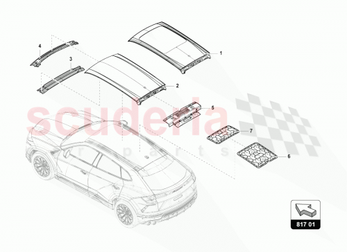 Part Diagram for Lamborghini 4ML817961