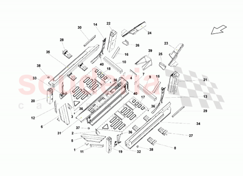 Part Diagram for Lamborghini 408802126A
