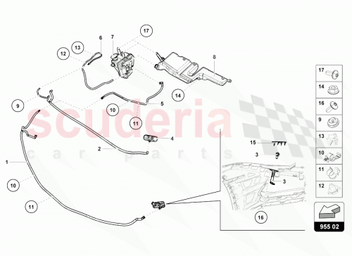 Part Diagram for Lamborghini 4T1955449B