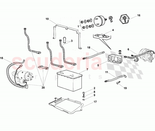 Part Diagram for Lamborghini 008410820